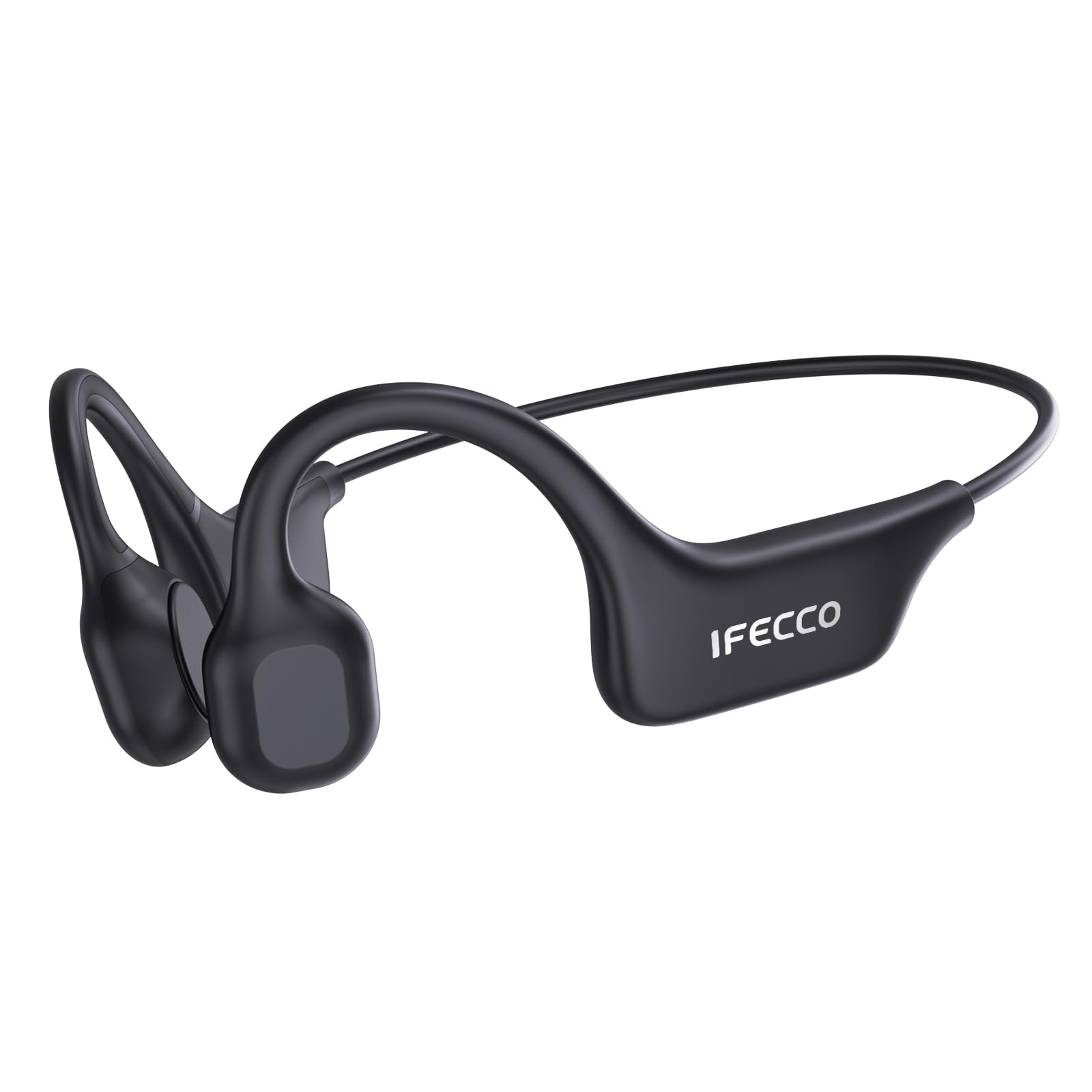 IFECCO Bone Conduction Headphones Bluetooth - Wireless Open Ear Headphones with Mic,IPX5 Waterproof Bluetooth Headphone for Cycling Running Hiking Bicycle