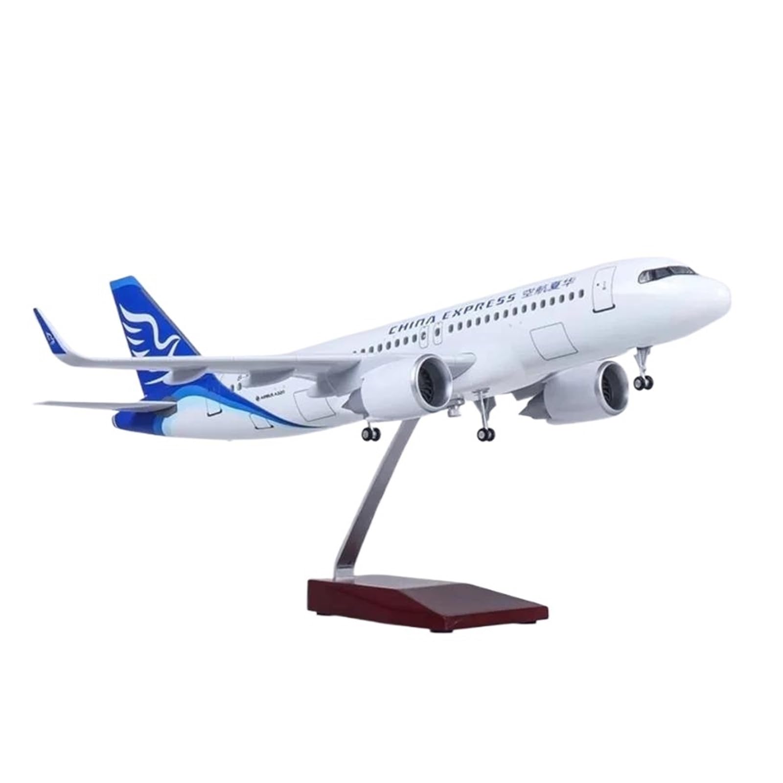 Diecast zabawki samolotowe w skali 1/80 dla samolotu A320 NEO Express Airlines Airbus Light z oświetleniem LED do kolekcji Fine Craft Model samolotu do zbierania i wyświetlania (bez światła)