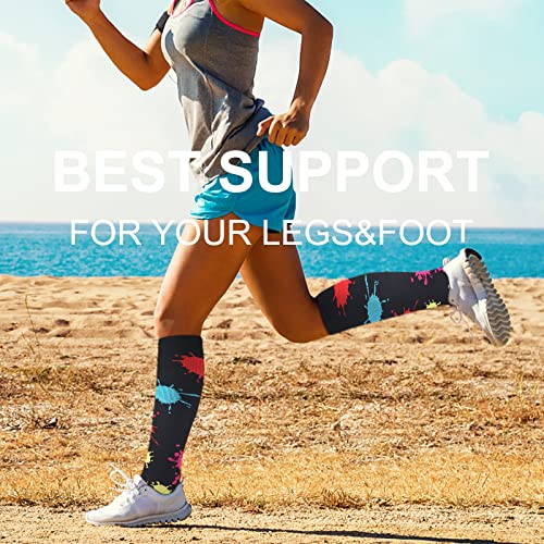 Image of bropite Compression Socks for Women &Men Circulation-Support Knee High Socks 20-30 mmhg-Best for Running,Medical,Nurse,Travel