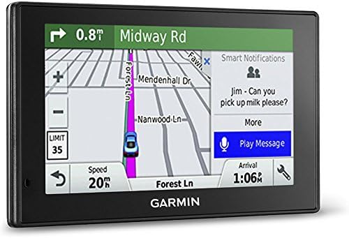 Garmin DriveSmart 50 NA LMT GPS Navigator System with Lifetime Maps and Traffic, Smart Notifications, Voice Activation, and Driver Alerts