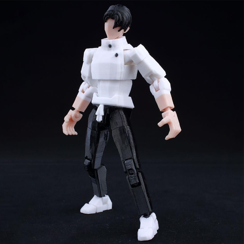 2PCS Orimoto Rika/Okkotsu Yuta Figura de Acción JJK Anime Figuras Estatua 12CM Impresión 3D Multi Articulación JJK Okkotsu Yuta Figura Articulada Modelo Móvil Escritorio Decoración Adornos