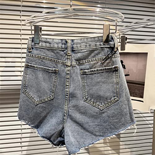 Short d'été en denim extensible avec chaîne amovible - 5