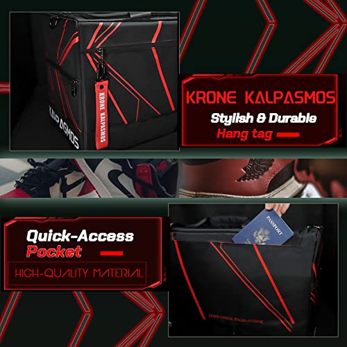 Sneaker Bag, Sport Duffel Bag for Men Women, Gym Bag, Gear Bag, Krone Kalpasmos Versatile Travel Duffel Bag with 3 Removable Dividers, Designer Collection4