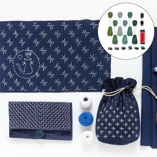 Set Sashiko Multi-Pack con 6 Hilos y 25 Agujas miniatura 4