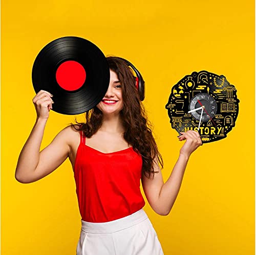 L'insegnante di Storia insegna la Conoscenza Disco in Vinile La Letteratura storica per Il Regalo di apprezzamento dell'insegnante di Classe Scolastica