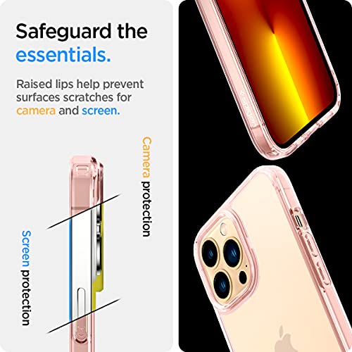 Image of Spigen Ultra Hybrid Back Cover Case for iPhone 13 Pro (TPU + Poly Carbonate | Rose Crystal)