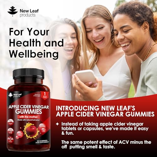 Apple Cider Vinegar Gummies Vegan with The Mother High Strength + Vitamin B12 Folate Pomegranate & Beetroot – Fresh Pure Unfiltered Vinegar Not Powder Apple Cider Vinegar Gummy 1 Per Serving - Image 4