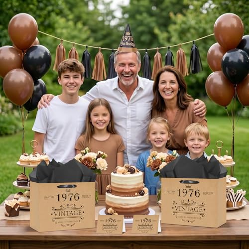 Woosytoo Bolsa de regalo clásica 50 envoltorios ideales para aniversarios, bodas y bautizos 7