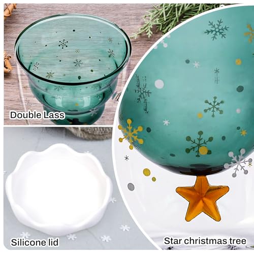 Arawat Weihnachtstasse Nikolausgeschenke Weihnachten Geschenk Nikolaus Tasse Kleine Weihnachtsgeschenke für Frauen Männer Mitarbeiter Kollegen Doppelwandige Gläser Weihnachten Becher Freundin – Bild 2