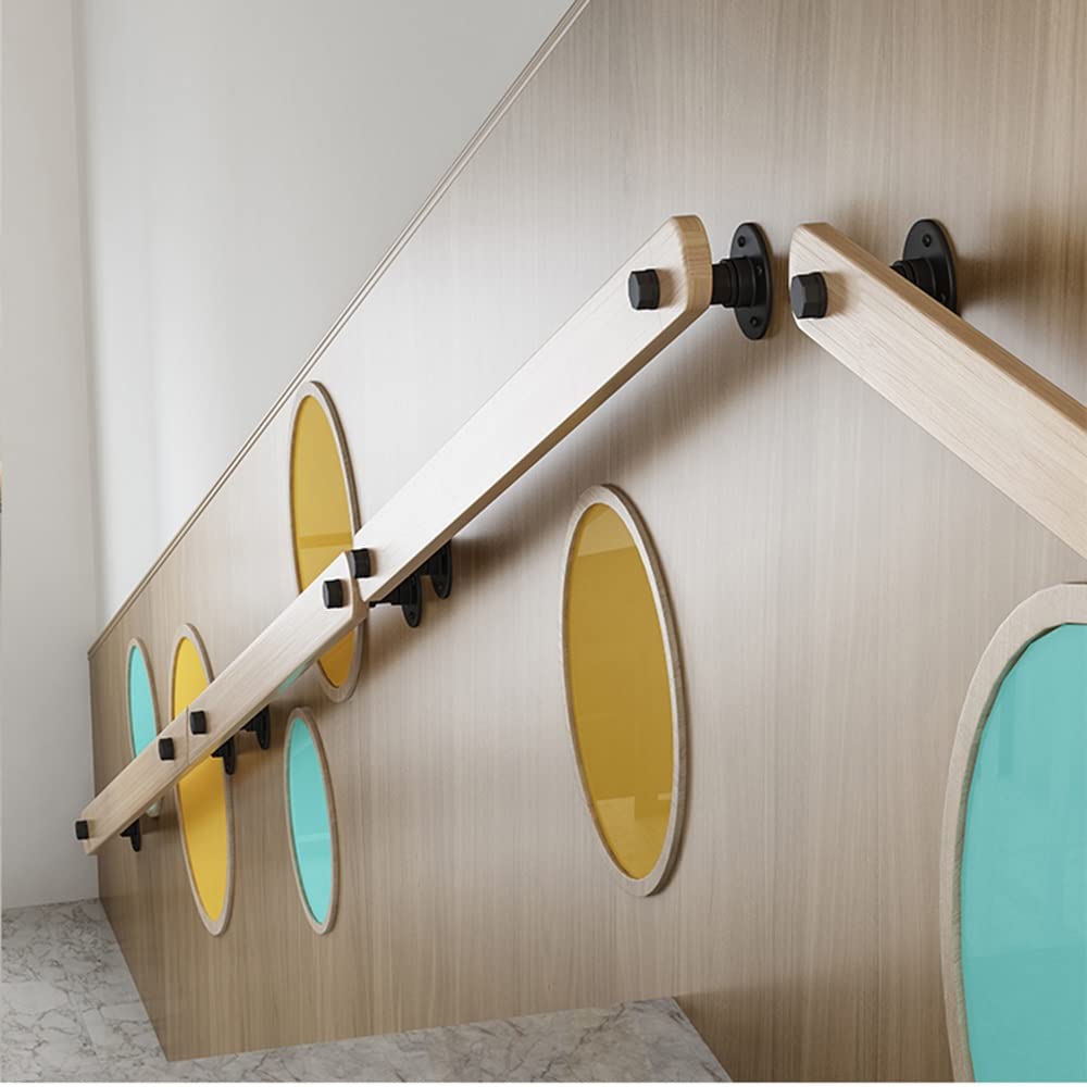 Green Wood Kinderg En Stair Handrail Height Adjustable Children's