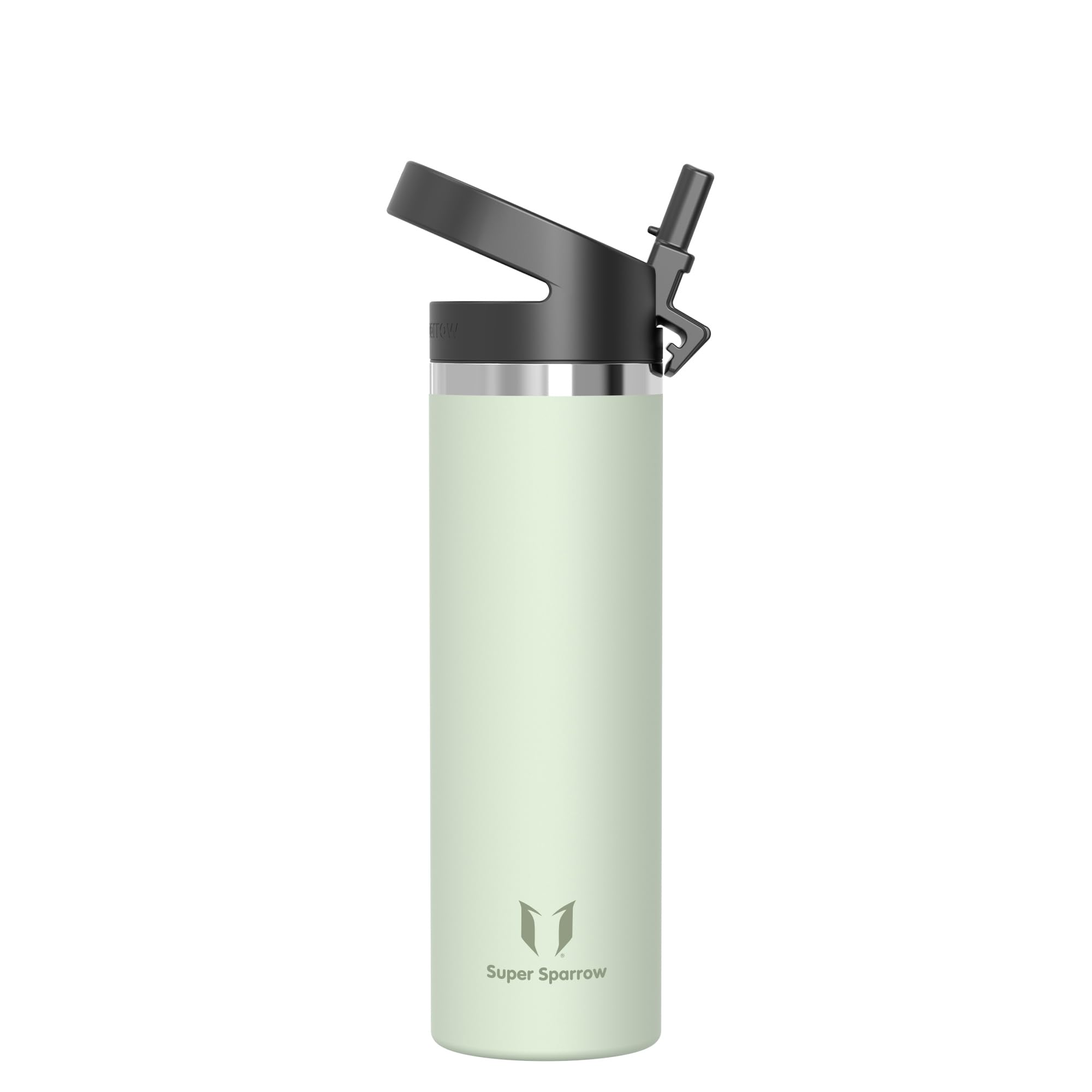Super Sparrow Borraccia Termica - 500ml, 750ml, 1000ml, 1.2L, 1.5L- SwivelSip Inox Bottiglia - Senza BPA Borracce Termiche, Borraccia Ergonomica per Bambini, Sportiva, Bici, Campeggio, Palestra