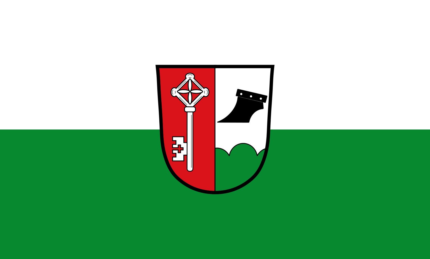 Drapeau Large Erlbach 90x150cm format paysage de 1.35m²