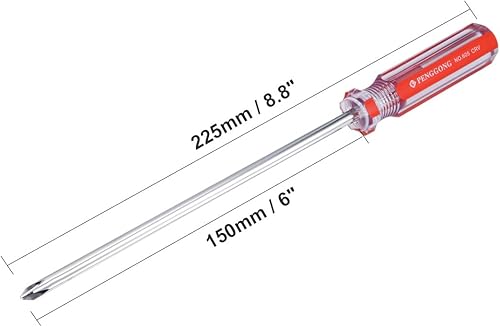Miniatura 3 de uxcell Destornillador Phillips magnético #1 con eje de acero al cromo vanadio de 6 pulgadas para reparación de mejoras para el hogar y manualidades