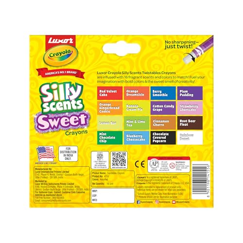 Image of Luxor Crayola Twistable Mini Silly Scents Crayons 16 Shades