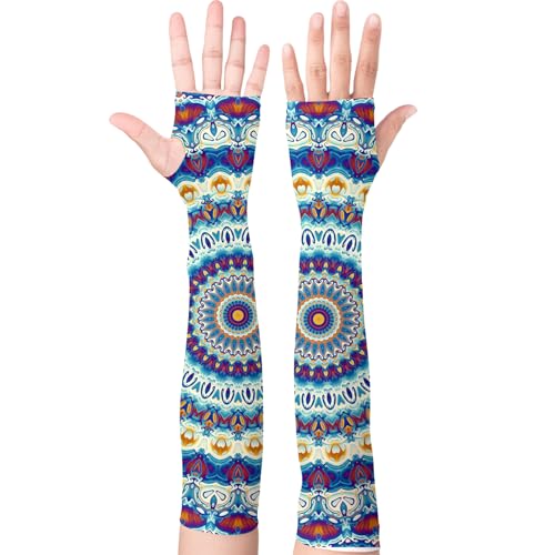 Image of YPHCDO Gardening Sleeves for Women Farm Sun Protection Thorn Proof Cooling Arm Sleeves to Cover Arms for Garden Sports