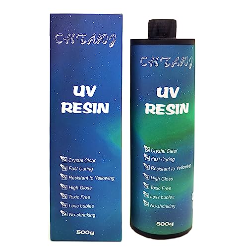 Résine UV Transparent durcissante aux ultraviolets résine époxy pour loisirs créatifs, pendentifs, accessoires de nail art, colle en résine UV pour la fabrication de bijoux (500)