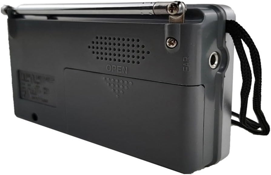 Portable Mini Radio Band AM FM Pocket Pointer Antenna Jack Built-in Speaker