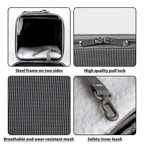 Top Tasta Cat Carriers Soft Sided Pet Carrier For Small Cats Dogs Puppies 15Lbs 20 Lbs,Airline Approved Carrier Bag(Medium,Grey) #TOP3