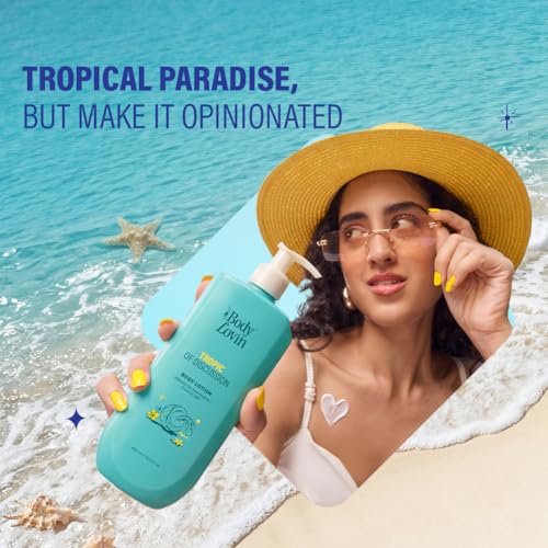Image of Plum BodyLovin' Tropic Of Discussion Body Lotion | Firming & Tightening Body Lotion | Lightweight Hydration | Hibiscus Oil, Pea Peptide & Coconut Milk | Fresh Tropical Fragrance | 400 ml