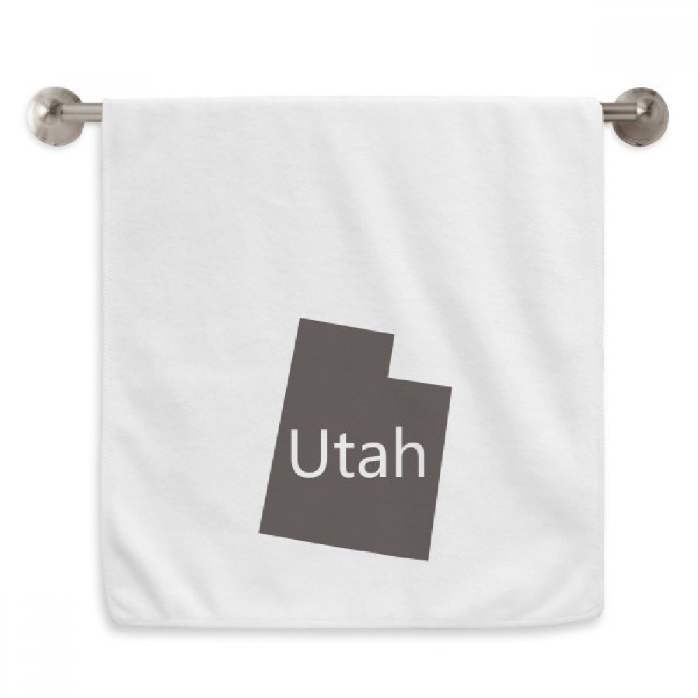 Serviette blanche Utah carte Amérique finition premium serviette de toilette