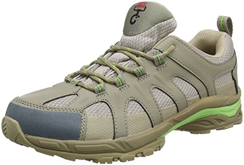 DOGGO Sammy, Unisex-Erwachsene Trekking- & Wanderhalbschuhe, Beige (Taupe/Lime), 44 EU (10 UK)