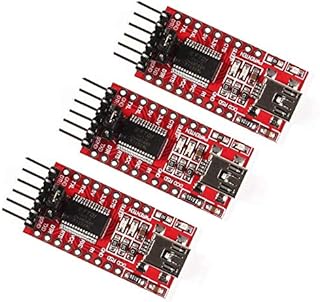 Atnsinc 3PCS FT232RL Mini USB to TTL FTDI Adapter Module, 3.3V 5.5V FT232R Breakout FT232RL USB to Serial Converter Adapter Board