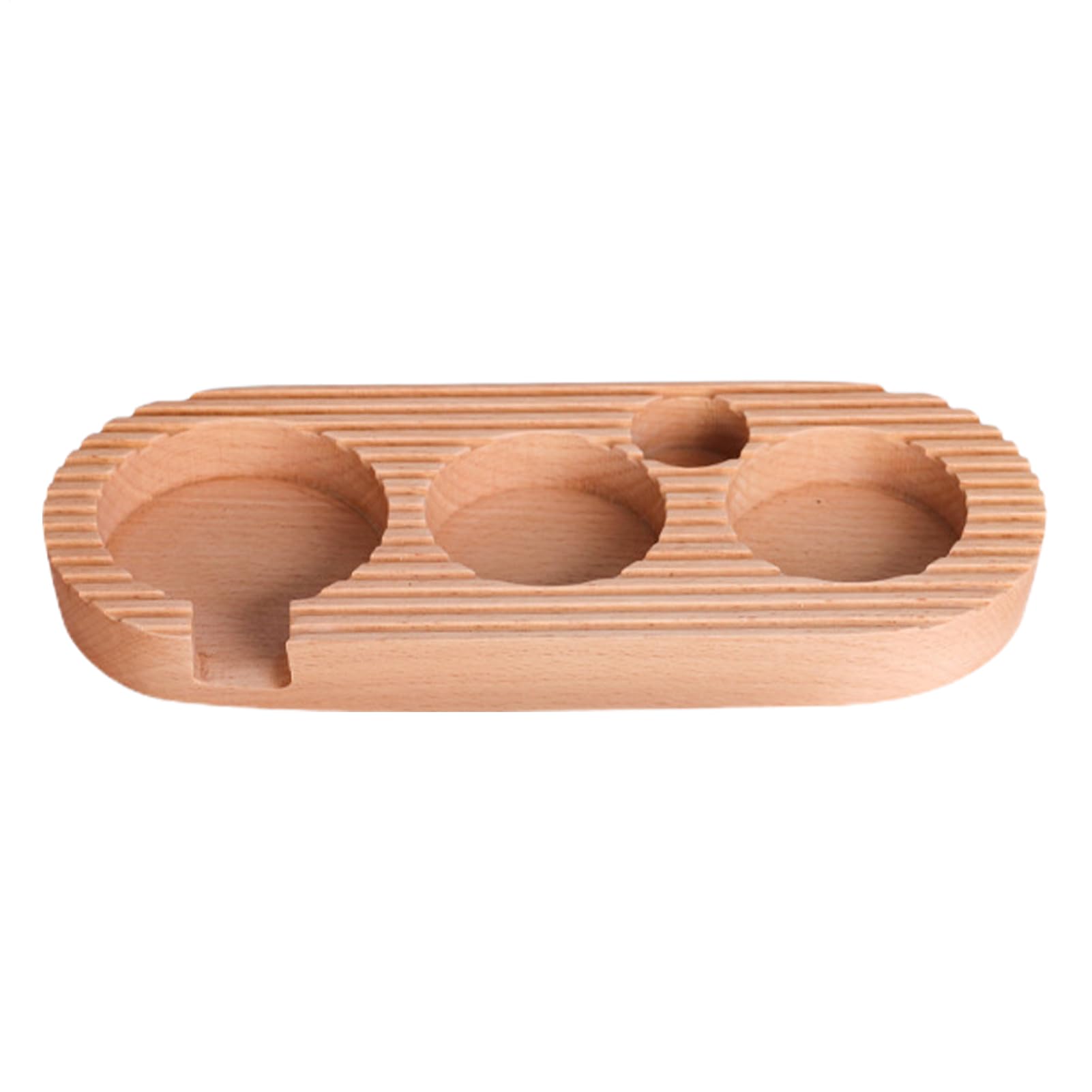 Support de tamper en bois de café pour organiser votre coin barista maison
