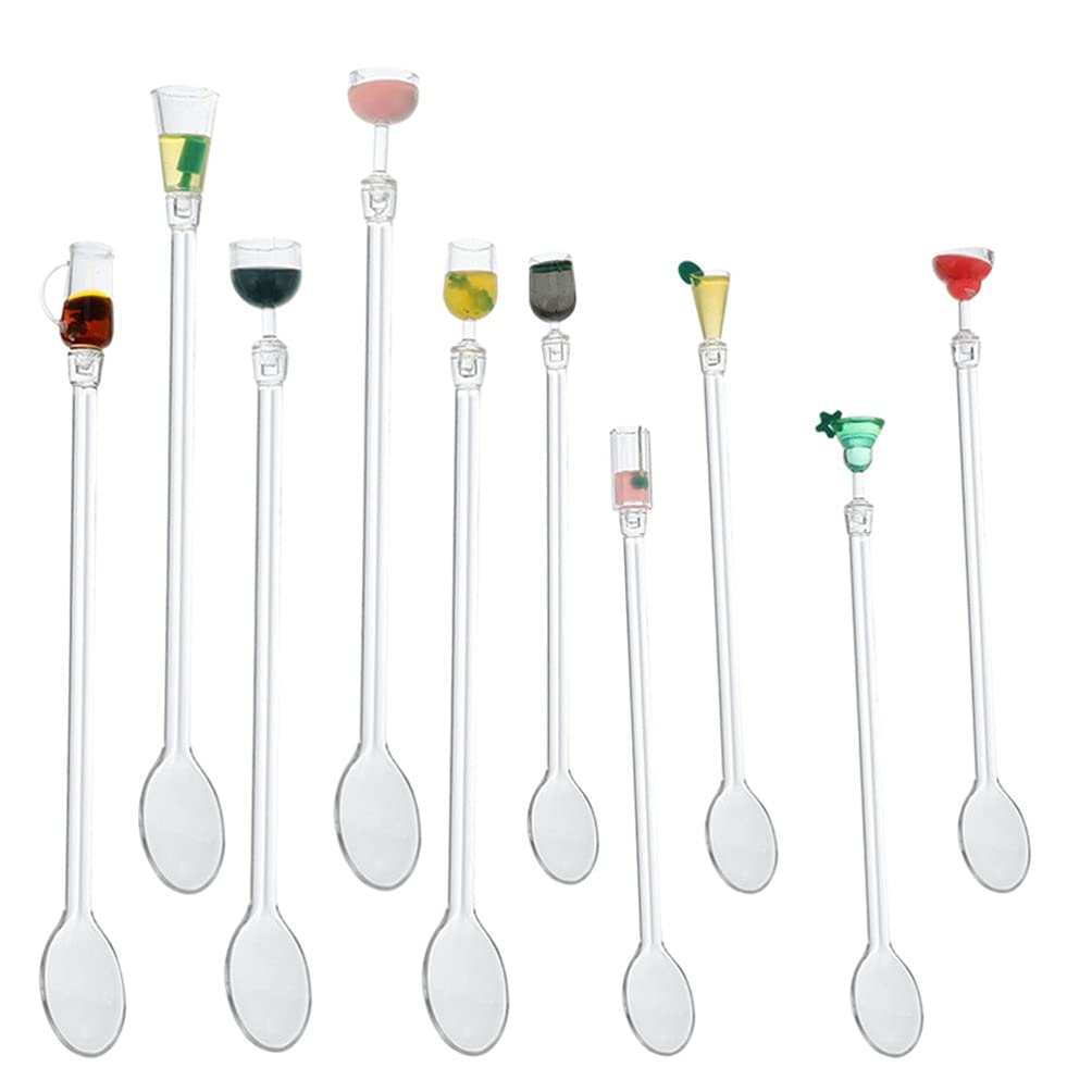 Buy TOPBATHY 10pcs Swizzle Sticks Colorful Beverage Stirrers Drink