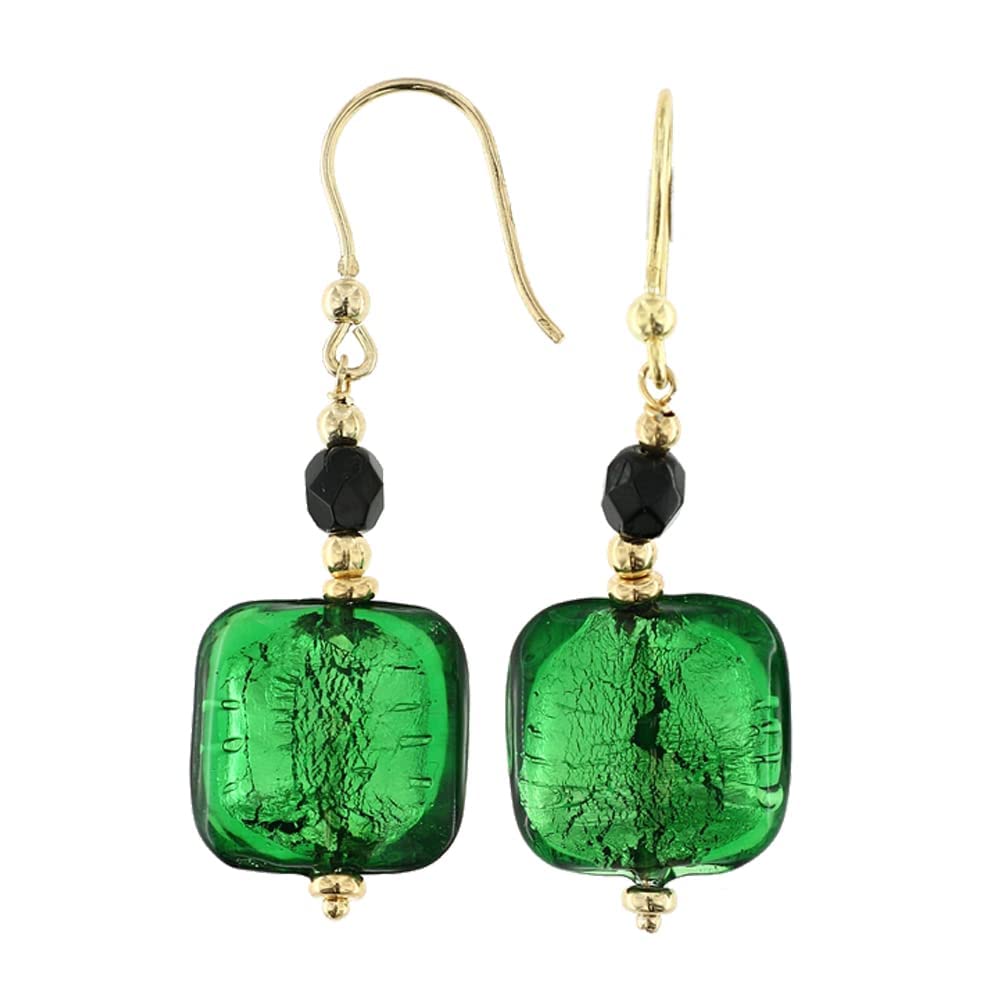 Venetiaurum - Pendientes largos para mujer con piedras de cristal de Murano original y plata 925 - Joya certificada Made In Italy