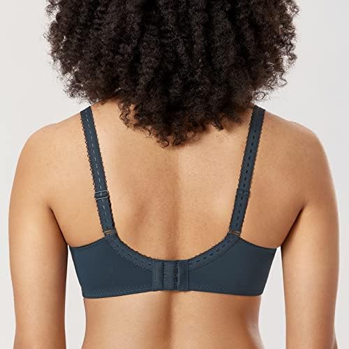 DELIMIRA Women's Plus Size Full Coverage Underwire Unlined Minimizer Lace Bra Sargasso 36D - 1