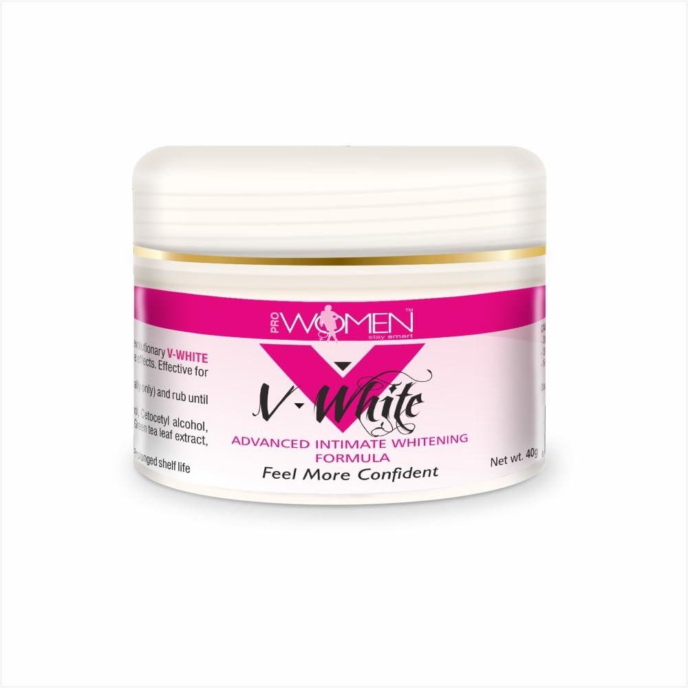 Prowomen V-White Advanced Whitening and Lightening Cream For Underarms and Intimate Areas | For Sensitive Skin of Bikini Area and Underarms | For All Skin Types - 40gm