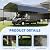 YOLENY 14x25FT RV Carport, Heavy Duty Metal Car Port with Reinforced Metal Frame & Galvanized Roof, Weather-Resistant Car Shelter for RV, Cars, Trucks, Boats, SUVs, and Tractors-Gray