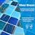 LSDECO 1"x1" Blue Blend Glass Mosaic Tiles for Swimming Pool Kitchen Backsplash Bathroom Wall (Cobalt Blue Blend, 1 Sq.Ft)