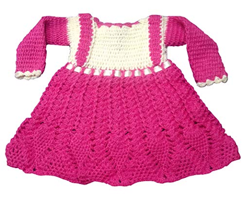 Image of Kuku Hosiery Hand Made Woolen Girls Frocks