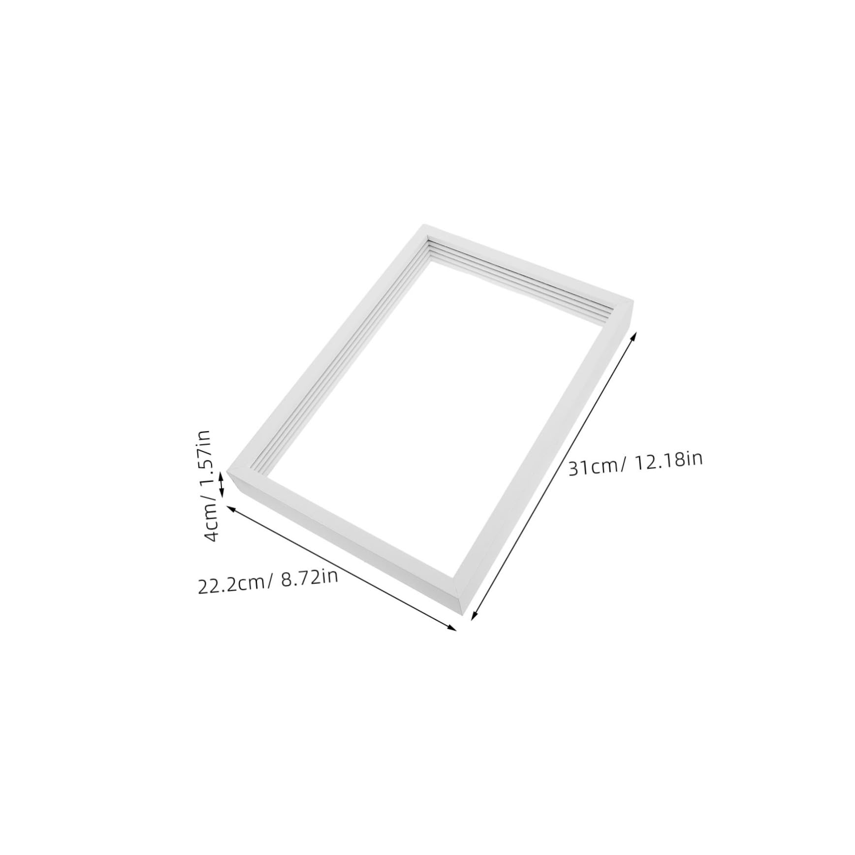 Cabilock Family Handprint Photo Frame for DIY Art Prints Wooden Keepsake Frame for Handprint and Footprint Freestanding Wall Hanging Display White Color Decor