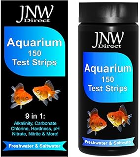 JNW Direct Aquarium Test Strips for Fish Tank 9 in 1, 150 Strip