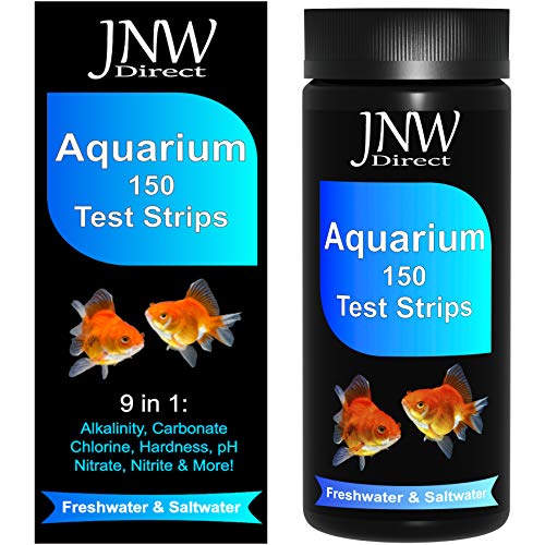 JNW Direct Aquarium Test Strips for Fish Tank 9 in 1, 150 Strip