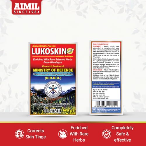 Image of AIMIL Lukoskin Ointment, 40g + Oral Liquid, Blue, 100 ml