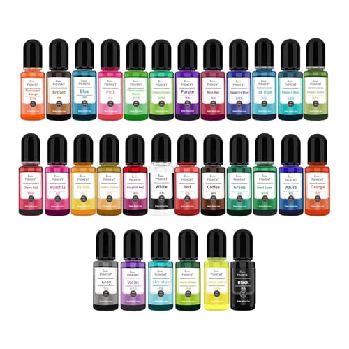 Pigments liquides pour résine époxy de 10 ml éclatants