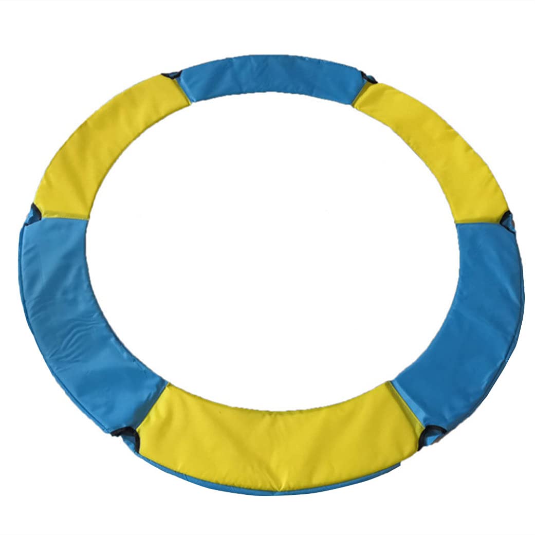 Housse de protection pour trampoline bicolore jaune et bleu 1.5m