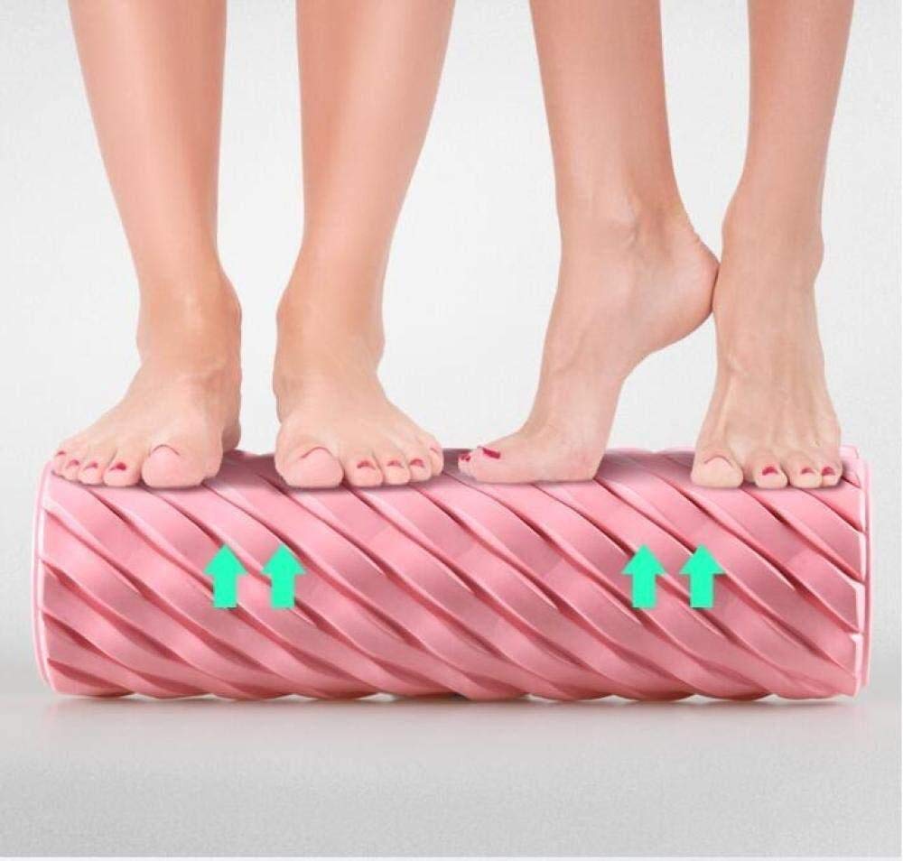 Massaggio Muscolare, Potente Foam Roller, Soluzione miofasciale di aderenze muscolari, Adatto per Yoga, Fitness, Pilates-Pink