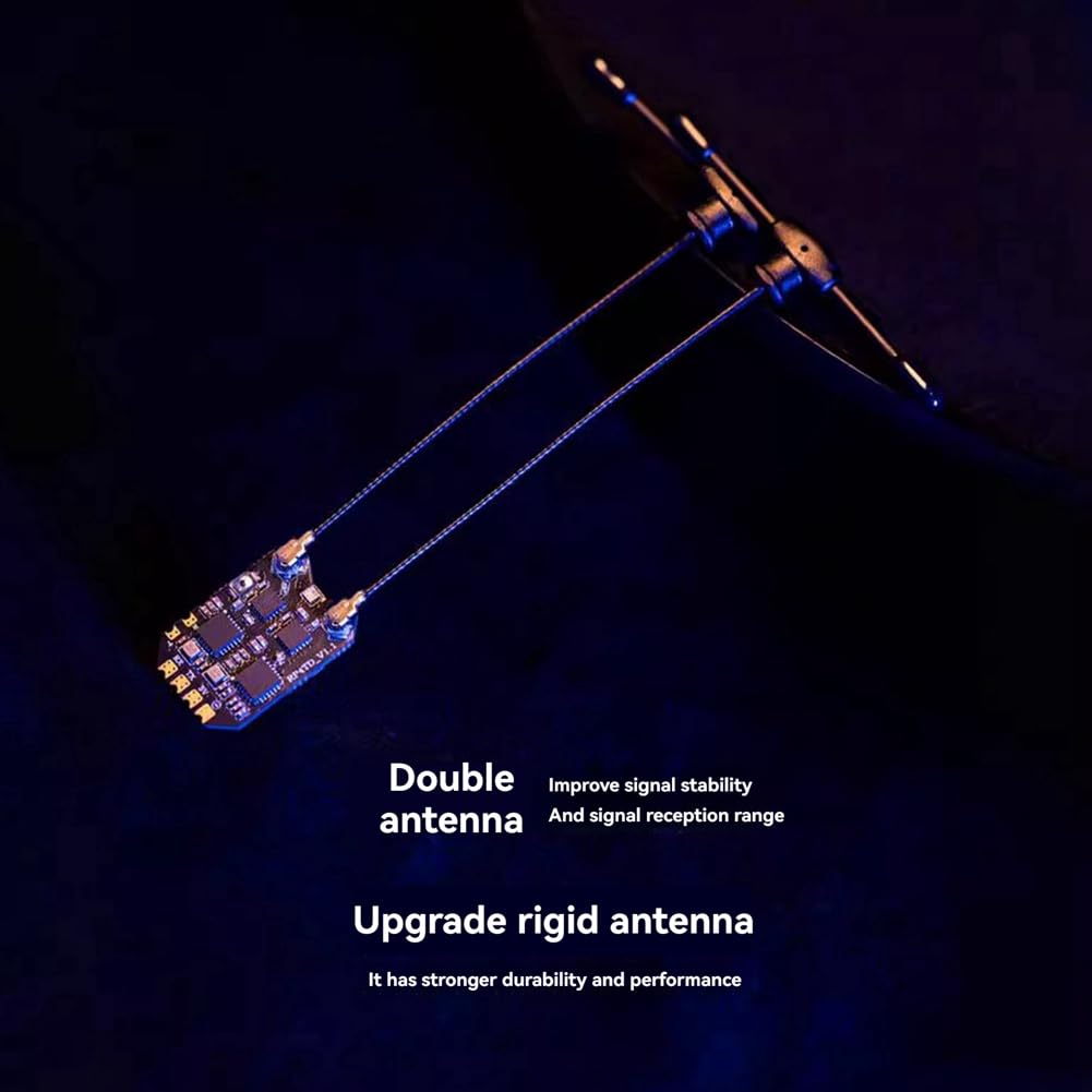 RP4TD ELRS 2,4 g odbiornik różnorodności FPV podwójna antena zdalna nawigacja odbiornik ze sztywnym skrzydłem odbiornik modelu UAV