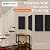 BUBOS 4 Pcs Decor Acoustic Panel 23.6x11.8" Self Adhesive Acoustic Wall Art