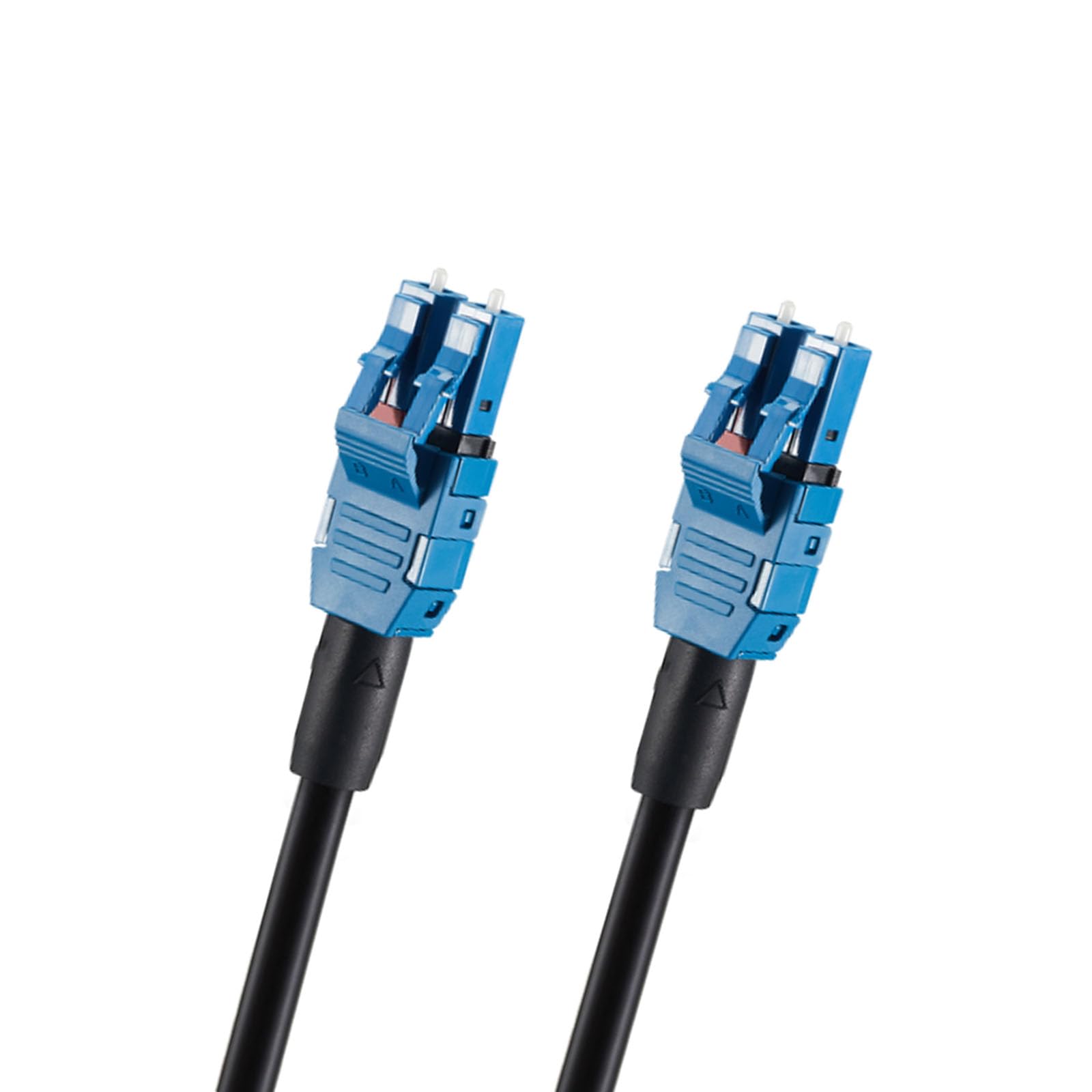 OS2 Duplex Uniboot 2Core LC a LC TPU corazzato OD-5mm UPC cavo patch ottico modalità singola 9/125um compatibile router server One End Pull Eye con bobina Lunghezza del cavo 200