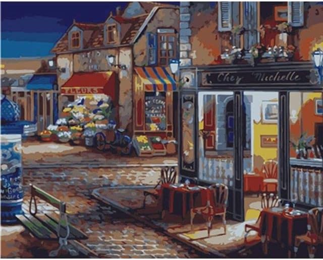 DIY Oil Painting by Numbers for Adults Kids Scenery Kit