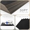 AUEAR, 20 Pack 8.5x11 Chipboard Sheet, 50pt Thick Bookboard, Scrapbooking Chipboard, Book Binders Board, Paper Board for Crafting Project (Black)