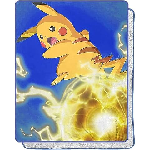 Northwest Pokemon Sherpa Throw Blanket Cover