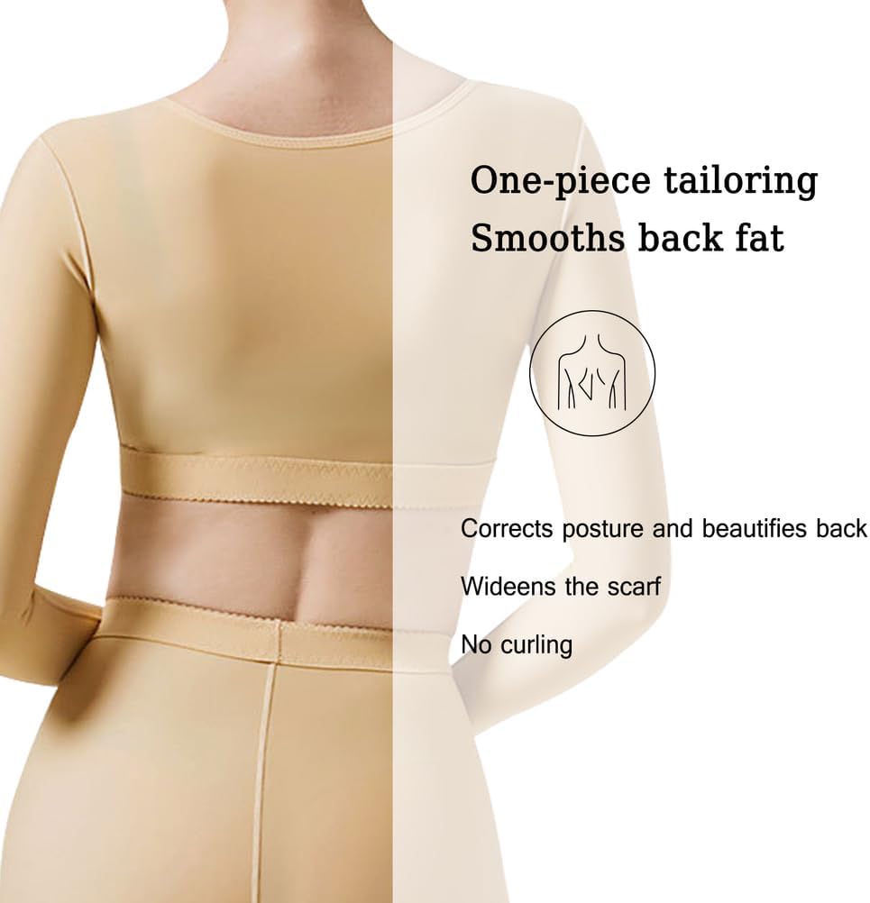 Upper Arm Shaper, Slimmer Compression Sleeves, Posture Corrector Tops Shapewear for Women - Image 6