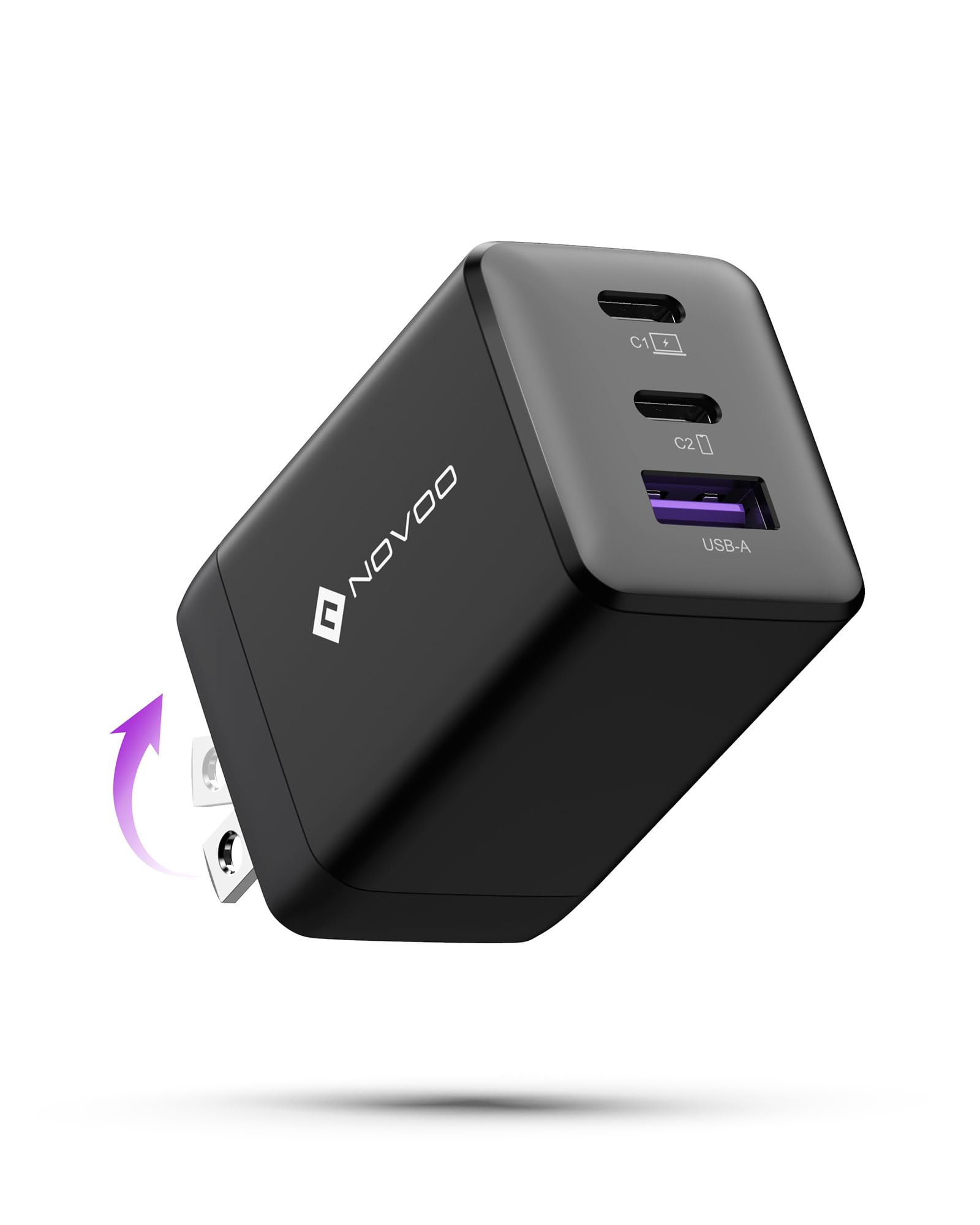 NOVOO 67W USB C 充電器 3ポート 【最軽量/超小型/GaN II…