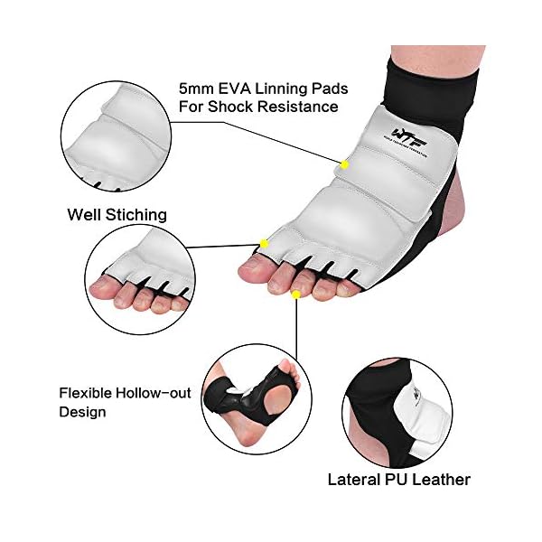 Taekwondo-Foot-Protector-Gear-Ankle-Brace-Support-Pad-Feet-Guard-for-MMA-UFC-Martial-Arts-Fight-Training-Sparring-Kung-Fu-KickboxingTae-Kwon-Do-Feet-Protective-TKD-Foot-Gear-for-Men-Women-Kids Taekwondo Foot Protector Gear, Ankle Brace Support Pad Feet Guard for MMA UFC Martial Arts Fight Training Sparring Kung Fu Kickboxing,Tae Kwon Do Feet Protective TKD Foot Gear for Men Women Kids